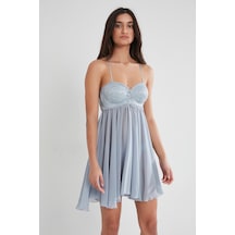 Pierre Cardin 880 Saten Gecelik - Mist Mist