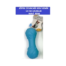 Zetconcept Plastik Tırtıklı Sesli Köpek Oyuncağı - Kemik Şekilli- 14 Cm Boy