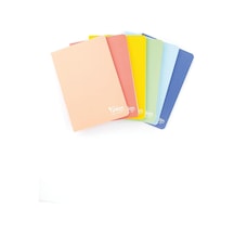 Colors A4 60 Yaprak Kareli Defter 3'lü Paket, Mor, Yeşil, Sarı Çok Renkli