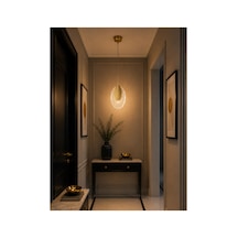 Viola Modern Tasarım Gold 3 Renk Sarı Günışığı Ve Beyaz - Ledli Banyo - Mutfak - Salon Ledli Sarkıt Altın