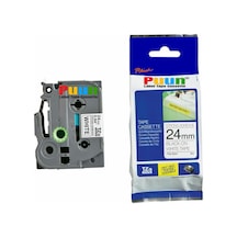 Puun Brother P-Touch TZE-S251 24MM x 8m Güçlü Yapışkanlı Beyaz Üz
