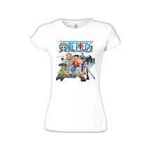 One Piece 2 Beyaz Kadın Tshirt 001