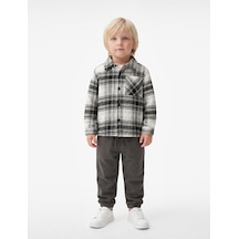 Koton Beli Lastikli Şardonlu Cepli Jogger Eşofman Altı Antrasit 7wmb40022tk