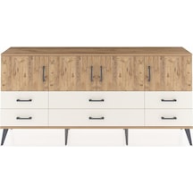 Arges Konsol 3 Raflı 6 Çekmeceli 4 Kapaklı 176x30x83 Çam-çam/aytaşı Çam/aytaşı