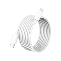 6a 100w Type-c To Lightning Hızlı Data Ve Şarj Kablosu 2 Metre Beyaz Sx21 Standart
