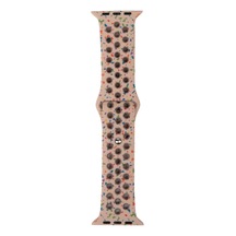 Apple Watch Seri 1/2/3 42mm Uyumlu Kordon Yeni Seri 2023 Silikon Strap Kayış Krem