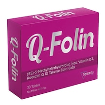 Q-Folin Koenzim Q 10 Takviye Edici Gıda 30 Tablet
