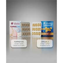 Kadınlara Özel Destek Paketi Omega 3 30 Softjel + Femmefire 30 Tablet