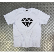 Stoned&Fame Dıamond Baskılı T-shirt Beyaz