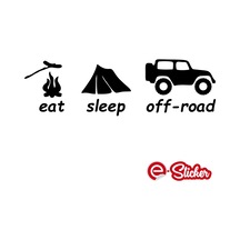 Eat Sleep Off Road Sticker Oto Sticker Araba Sticker