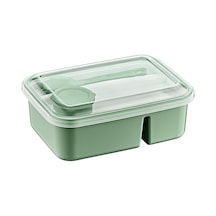 Orret Home 3 Bölmeli Beslenme Kabı 920 Ml Sosluklu Sızdırmaz Kapaklı Bpa İçermez Çatal Kaşık Dahil Lunch Box B Genel