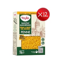 Yayla Kinoalı Ve Sebzeli Yeşil Mercimek Penne Bakliyat Makarnası 250 G X12