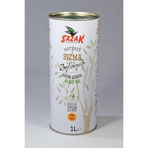Sazak Naturel Sızma Zeytinyağı Teneke 1 L