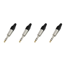 Hepa Merz SFC-S63-4X 6.35MM Stereo Jack Gitar Jack Erkek jak (4 ADET)