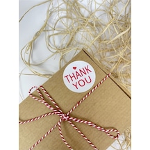 Thank You Kalpli 40 Mm Beyaz Yuvarlak Sticker Etiket 120 Adet