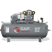 Gap GP 290 8 Bar 5.5 HP 500 L 2 Kafa Pistonlu Hava Kompresörü