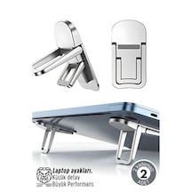 Zenvac Lukas Schneider Serisi 2 Li Gri Laptop Standı - Ergonomik 2 Kademeli Yükseltici 722892 Zenvac29 Renkli