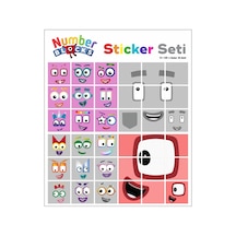 Number Blocks Matematik Eğitici Birim Küp Snapcubes /81-100 Sticker 36 Pcs