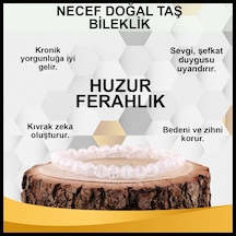 Osmanlı Değerli Taş Necef Doğal Taş Bileklik 6 mm - B838
