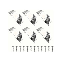 Cordial 6 Adet Paslanmaz Çelik Kapı Kiliti Kilitli Kilitler Dayanıklı Güvenlik Kiliti