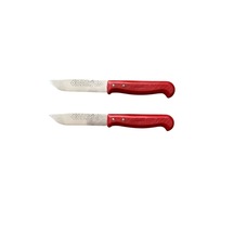 Mobilreyon Maraş Mutfak Bıçak Seti 2 Adet Doğrama Bıçağı 19cm-2no Kırmızı