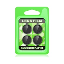 Xiaomi Redmi Note 14 Pro 5g Uyumlu Raze Metal Kamera Lens - Siyah