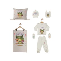 Pia Baby Gl 1903-06 İsme Özel Yastık Battaniye Zıbın Set Krem Pia Baby Gl 1903-06 İsme Özel Yastık Battaniye Zıbın Set Krem