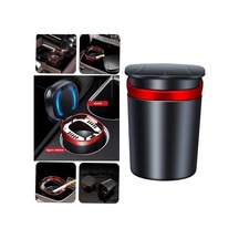 Araç İçi Küllük Işıklı Kapaklı Yanmaz Koku Geçirmez Multi Fonksiyon Üniversal Kırmızı Glz03504053