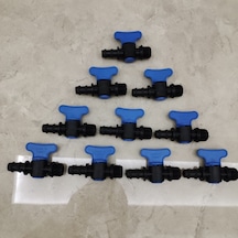 Damlama Sulama Plastik Vana 20 Mm 3/4" 10 Adet