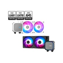 Msı Mag Corelıquıd A13 240 Whıte 240mm Argb Cpu Sıvı Soğutucusu Lga 1700/1851/am4/am5 Uyumlu