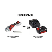 Einhell Set-30 Einhell GE-GS 18/150 Li - Solo Akülü Dal Kesme Makinesi + 2X Einhell 18V 4AH Pxc Starter Kit Akü & Şarj Cihazı