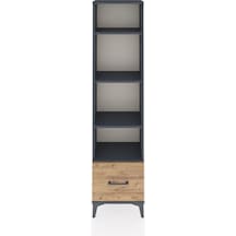 Arges Dolap 4 Raflı Tek Çekmeceli 44x30x182 Antrasit-çam Antrasit