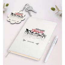 Kişiye Özel Ziraat Mühendisi Beyaz Defter Kalem Ve Anahtarlık Hed