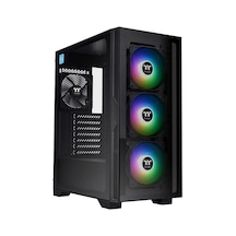 Thermaltake Versa T25 CA-3R5-65M1WE-00 650W 80+ ARGB Fanlı ATX Bilgisayar Kasası Siyah