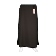 Hesna Kadın Destan Yanı Zımba Detaylı Astarlı Kahverengi Etek Kahve