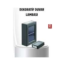 Mey İthalat Solar Güçlü 6 Led Dış Mekan Lambası Otomatik Aç/kapa Işık Sensörlü Aydınlatma