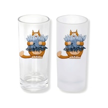 Balıklı Kedi Buzlu Ya Da Buzsuz Seçenekleriyle Rakı Bardağı