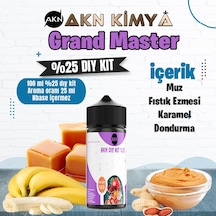 Grand Master Five Pawns Yoğun Dıy Kit Muz Fıstık Ezmesi Karamel Gıda Aroması %25 Oranda Aroma İçerir Hazır Değildir 100 Ml