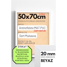 Beyaz-20mm-50x70 Cm Mat Pvc Li Camsız Fotoğraf 1000 Parça Puzzle Belge Çerçeve Yatay Dikey Asılabilme 71770365