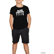 Black Sabbath Group Siyah Çocuk Tişört