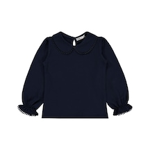 Civil Girls Dantel Şeritli 6-9 Yaş Sweatshirt - Lacivert