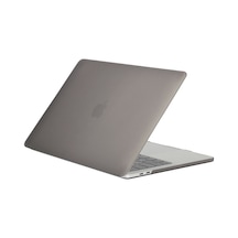 Blogy Apple Uyumlu MacBook Pro 16.2 İnç Crystal Fit Kılıf Gri