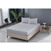 Doqu Home Colourful Fitted Çarşaf Tek King Size - Gri