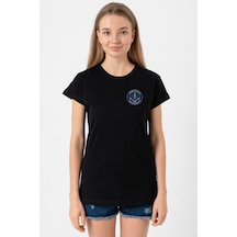 Gen V Godolkin University Emblem Siyah Kadın Tshirt SIYAH