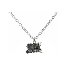 Ozzy Osbourne Logolu 60 Cm Metal Kolye Gümüş Renk Unisex Rock & Metal Tarzı Aksesuar Çok renkli