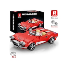 Reobrix Creator 808 Chevrolet Corvette C1 Spor Araba Yaratıcı Yapı Blok Seti Building Blocks - 311 Parça