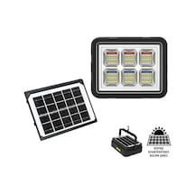 Wison Ws-5570 150 Watt Güneş Enerjili Solar Kamp Feneri Projektör kırmızı