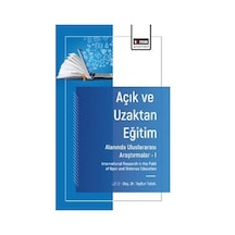 Açık Ve Uzaktan Eğitim Alanında Uluslararası Araştırmalar I / ...