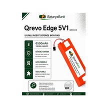 Bataryabank Roborock Qrevo Edge 5v1 Qres02-00 Uyumlu Robot Süpürge Bataryası 14.4v 6500mah Li-ion Yüksek Kapasiteli Pil