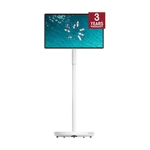 Go Plus Pro 27" Full Hd 100 Hz Dokunmatik Ekranlı Taşınabilir Akıllı Monitör, Android İşletim Sistemi, Dahili Batarya, Dahili Kamera, Subwoofer, Wi-fi 6, Beyaz